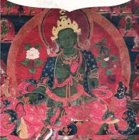 Cuadro colgante tradicional Twenty one Tara Thangka, imitación de la secta tántrica Xizang, pintado a mano, para el hogar, sala de estar tibetana - details 3