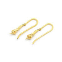 Latón color oro de 18 quilates, compatible con cuentas de medio agujero con ganchos de medio pasador para pendientes, joyería de alta calidad, accesorios para manualidades. - details 102