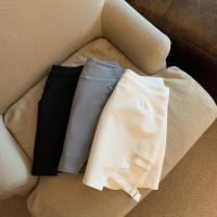 Falda corta de verano para mujer estilo irregular con lazo pantalones de mezclilla de moda - details 8
