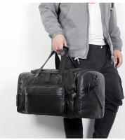 Bolsa de viaje, viaje de viaje de negocios de gran capacidad, mochila de mensajero portátil de hombro, impermeable de cuero. - details 19