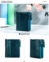 Carteras de Piel Genuina CONTACT'S para Mujeres - Carteras Cortas de Doble Pliegue, Monederos de Moda para Mujeres, Porta Tarjetas, Monedero, Clip para Dinero, Carteras para Mujeres y Hombres - details 16