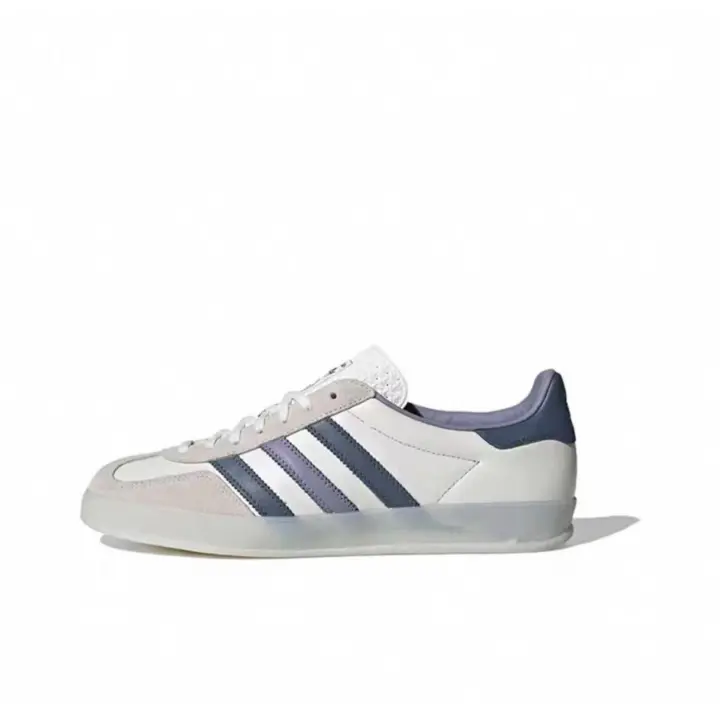 Buroalma Zapatilla gazelle Sneaker Mujer Zapatillas Dexter de tres rayas de cuero genuino 36-45 - 1