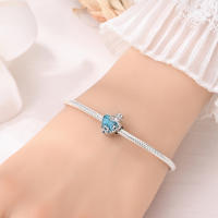 Pulsera de Mar de Metal 925 Diseño de Toruga Marina Accesorios de Joyería DIY - details 13