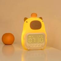 Reloj despertador recargable para niños, luz nocturna, repetición táctil, pantalla siempre encendida, reloj de mesa de escritorio, alarma de 12/24H, reloj LED de música - details 1