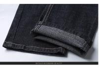 Nuevos Pantalones vaqueros clásicos para Hombre, Pantalones vaqueros para Hombre, Mannen para Hombre, monos de mezclilla negros suaves para motorista, Pantalones para Hombre, talla 32-38 - details 13