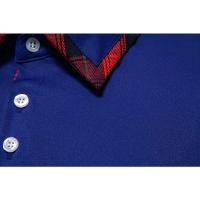 Camisas Negras Suaves de Algodón-Poliéster para Hombre Ropa Elegante Casual con Manga Larga y de Cachemira Azul - details 26