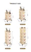 Gabinete de cajón de estante de almacenamiento de plástico multifuncional para sala de estar doméstica - details 4