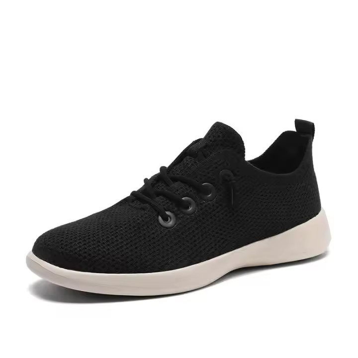 Nuevos zapatos walki ultraligeros para hombre con tela de malla tejida con cordones, zapatos deportivos runni 35-45 de bajo precio, fábrica de zapatos - 1