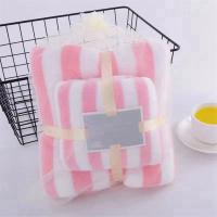 Juego de toallas de baño de secado rápido para adultos, terciopelo Coral, suave, absorbente, cara C - details 6