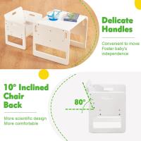 Set de Mesa y Silla Montessori Ajustable para Bebés de 1-3 Años Ideal para Leer/Comer/Jugar - details 9
