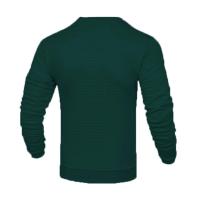 Abrigo de hombre moda pequeño cheque Waffle juvenil cuello redondo jacquard cheque sudadera con capucha - details 23