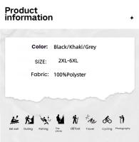 Pantalones de hombre de talla grande para las cuatro estaciones con múltiples bolsillos, diseñados en tejido de sarga, ideales para salidas informales. - details 4