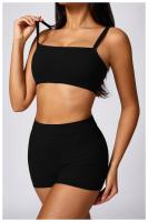 Pantalones cortos de Yoga para mujer, Shorts deportivos elásticos, antideslumbrantes, transpirables, de secado rápido - details 9