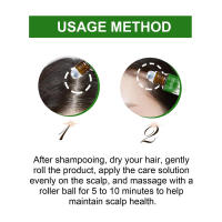Tratamiento para el cuidado del cuero cabelludo con romero, raíces fuertes e hidratantes, bola de pelo gruesa para la línea del cabello - details 2