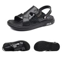 Sandalias de Verano para Hombres Suelas Gruesas, Estilo Casual, Zapatillas de Playa de Cuero Antideslizante, Doble Propósito - details 16