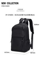 Mochilas pequeñas para hombre, bolso escolar deportivo para exteriores, Mini bolsos de hombro de viaje de tela Oxford a la moda para hombre, mochila negra 2024 - details 1