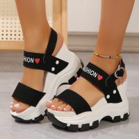 Zapatos de tacón de cuña de verano para mujer, sandalias femeninas de moda - details 2