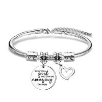 Pulsera de acero inoxidable, pulsera con letras de etiquetas, pulsera de accesorios, venta caliente en Italia - details 6