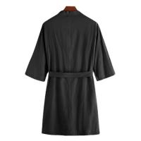 Camisón de algodón y lino para hombre, bata japonesa de primavera y verano, ropa de baño al vapor - details 6