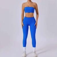 Conjunto Gym 2024, Entrenamiento Deportivo Mujer Yoga Vestido Azul, Café, Azul Marino, Negro, Nuevo - details 8