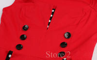 Women retro vintage 50s 60s swing summer party dress elegant - details 4