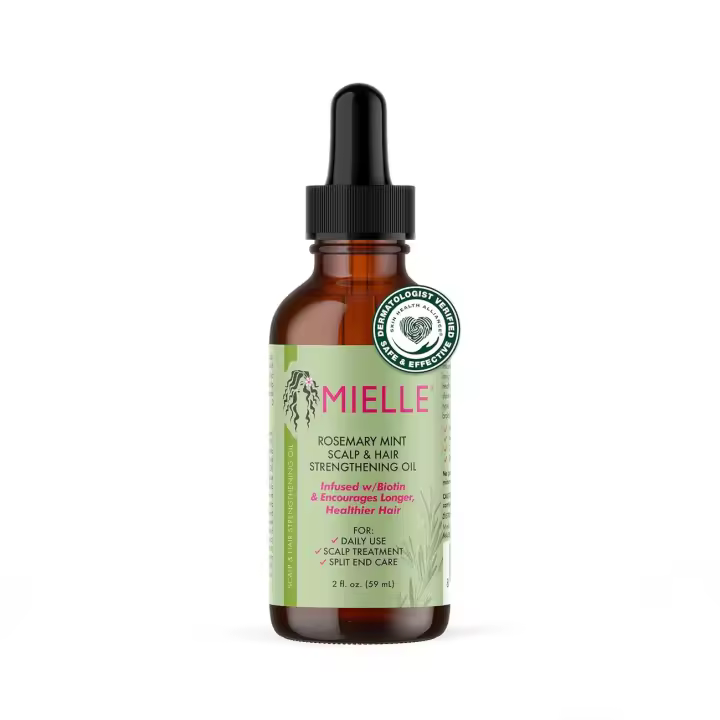Mielle Organics Aceite fortalecedor y cuero cabelludo de menta y romero para todo tipo de cabello, 2 onzas - 1