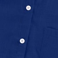 Camisa Simple y a la Moda para Mujer Algodón y Lino Informales, Clásicas con Manga Corta y Borlas - details 45