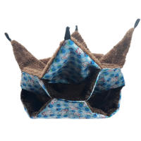 Colchón Colgante de Hamster de 3 Capas Diseño de Laberinto de Conejo Cama Cálida de Vellón para Pequeños Animales Nido de Jabalí para Invierno, Primavera y Otoño - details 3
