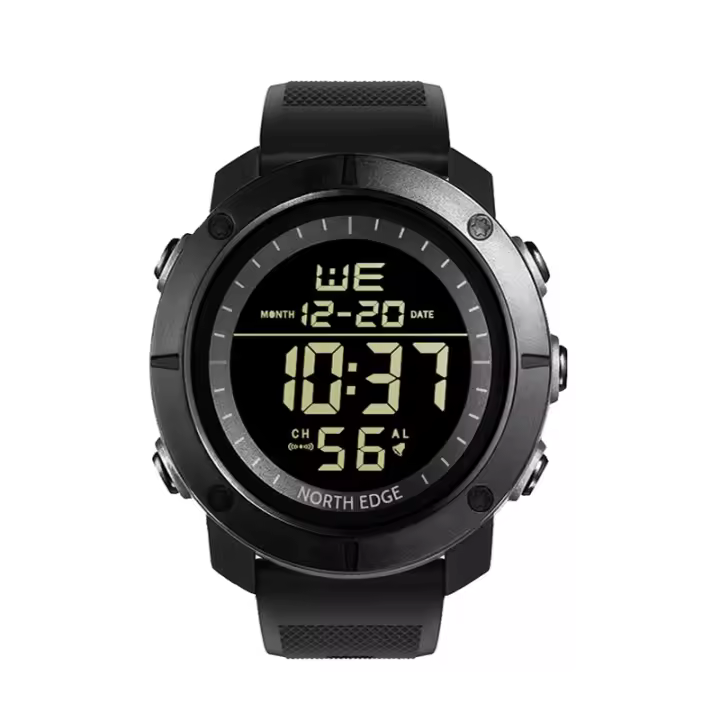 NORTH EDGE TANK reloj de hombre hora mundial 50 metros resistente al agua - 1