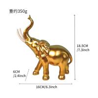 Estatuilla de esculturas de animales para decoración del hogar, elefante de la suerte, estatua de resina, adorno para manualidades, decoración de habitación, regalo de Navidad DIY - details 25