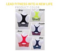 sujetadores deportivos para mujer, Sujetador deportivo para Fitness, Top con formas a prueba de golpes, secado rápido, gimnasio, ropa interior ajustable, sujetador de realce para Yoga - details 1
