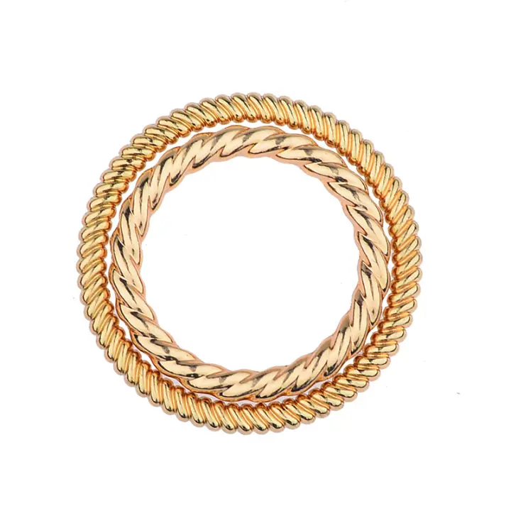 Anillos en espiral dorados para erección de hombre, anillo de Metal retardante de eyaculación, Juguetes sexuales de placer, anillo extensible, productos para adultos 18 - 1