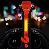 Interruptor de ventana de Escape de emergencia para coche, martillo cortador de cinturón de seguridad con cinta reflectante ligera, Kit de supervivencia salvavidas - details 5