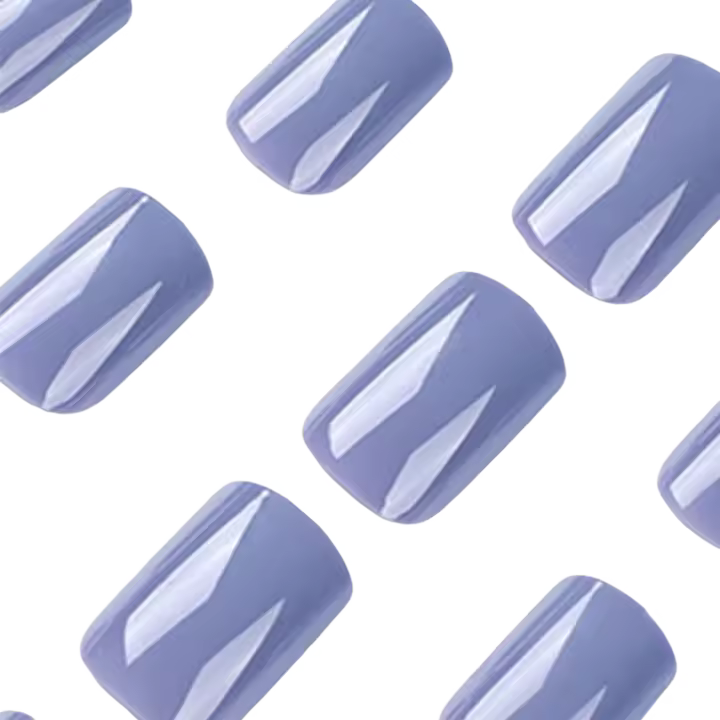 Uñas naturales falsas suaves de Color sólido Simple para mujer para actuación en escenario fiesta maquillaje de manos - 1