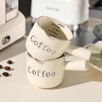 Taza De Extracción De Espresso Cerámica Con Escala Taza De Leche Para Café De Alta Calidad Accesorios De Café Para El Hogar Regalos Ounce Gruesa Exquisita - details 1