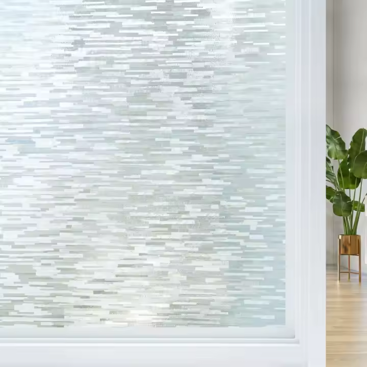 Nueva película de privacidad para ventana esmerilada, pegatinas de vidrio esmerilado con bloqueo UV extraíbles, pegatinas estáticas para ventana, ventanas de vidrio - 1