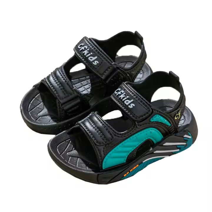 Nuevas Sandalias de Verano 2025 para Niños Zapatos de Playa Antideslizantes con Suela Suave de Velcro para Niñas Medianas y Mayores - 1