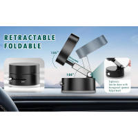 Soporte para teléfono, soporte magnético estable de vacío 360 ° Soporte para automóvil móvil plegable y portátil, se puede utilizar para gimnasio/baño/coche - details 1