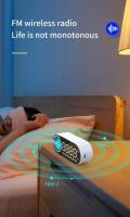 Reloj Despertador Mini Bluetooth Altavoz de Sonido Portátil con Subwoofer y Lámpara LED - details 8