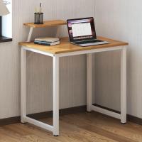 Mesa de ordenador de 100 cm, mesa de trabajo con estante, robusta y fácil de instalar, madera y metal, diseño moderno, estilo industrial - details 28