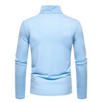 Camiseta de manga larga con cuello medio alto para hombre, Jersey informal de Color sólido, ropa interior - details 60