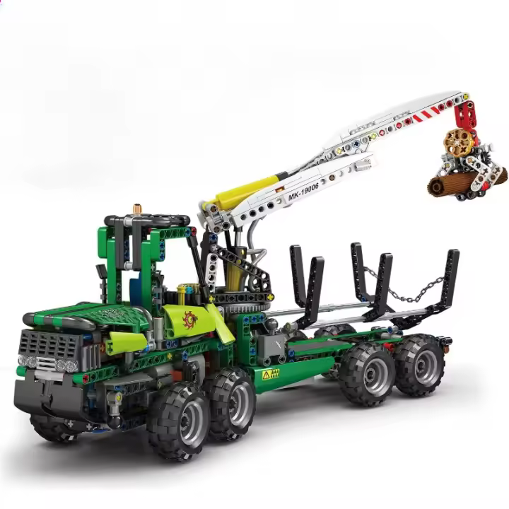 Kits de construcción de maquinaria forestal neumática, juego de construcción de Tractor forestal MOC, modelo de vehículos de construcción, juguete de regalo para niños mayores de 8 años/adultos entusiastas de las colecciones (más de 938 piezas) - 1