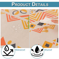 Mantel bohemio vintage con borlas, impermeable, antimanchas, de algodón y lino para protección de mesa de patio al aire libre sin arrugas. - details 8