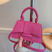Mini bolso de hombro cruzado de cuero PU vintage para mujer - details 8