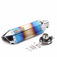Motorcycle exhaust pipe Vent Pipe Exhaust Muffler Pipe Removable Silencer Power pipe Universal For z800 er6n z650 Ninja 300 er6n - details 6