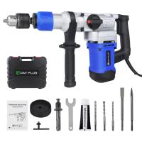 Taladro de Martillo Rotativo SDS-Plus 1500W Taladros Cordados, Martillos de Corte Pesado con Control de Vibración y Clutch Seguro - details 1
