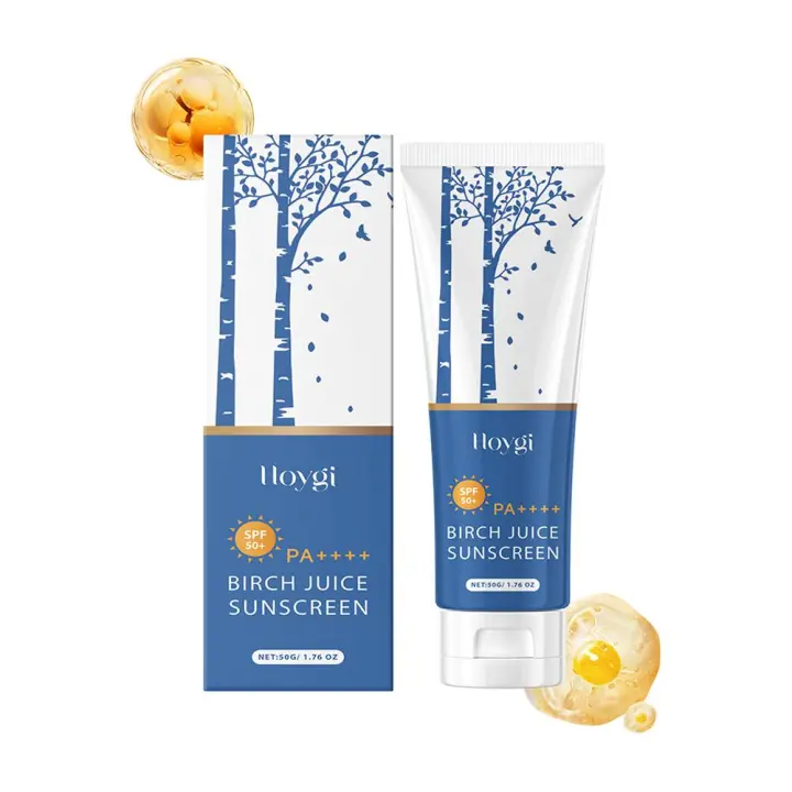 Protector solar con control de aceite de jugo de abedul Protección SPF de larga duración y alta eficacia con blanqueamiento antioxidante para una piel sana - 1