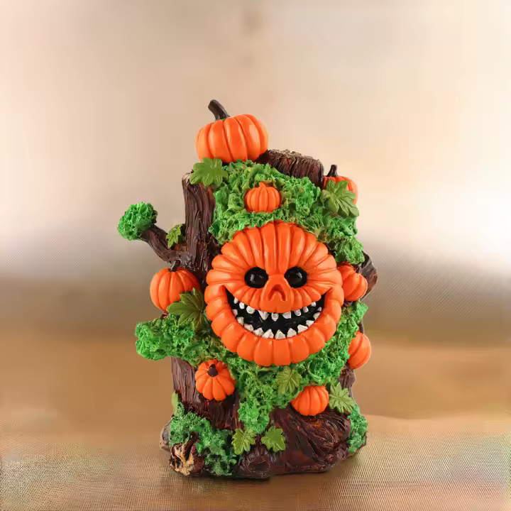 Juguetes de Halloween personalizados, adornos monstrio, calabaza verde, juguetes de mesa, decoraciones espelezantes - 1