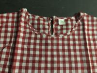 Camisa de manga acampanada con cuello redondo a cuadros de talla grande Fat Mm - details 5