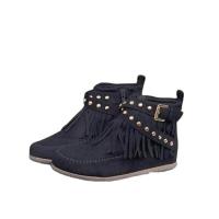Botines planos informales para mujer, botas cortas estilo martin vintage, a la moda - details 0